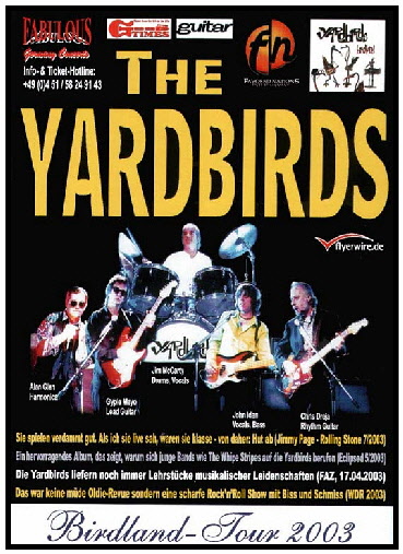 yardbirds tourflyer